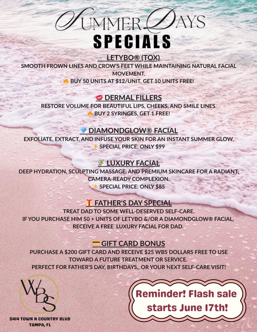 June 2026 Summer Days Specials flyer for Weight and Body Solutions