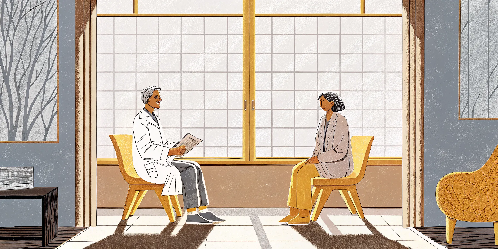 Physician and patient discussing injectable weight loss medication options